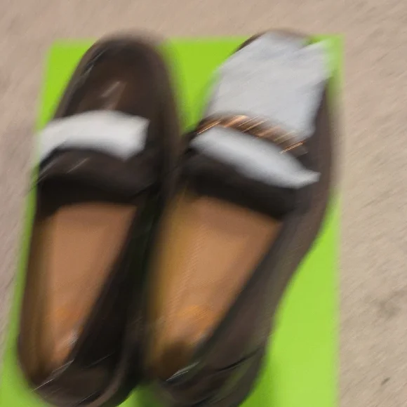 Sam Edelman Dark Brown Loafers with Gold Accent - Picture 5 of 5